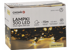 Lampki choinkowe LED 300L 18m białe ciepłe