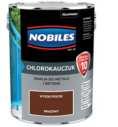 Farba chlorokauczukowa NOBILES brązowy 0,9L
