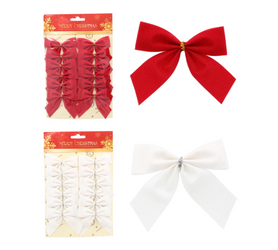 Kokarda Bożonarodzeniowa 12szt czerwone lub białe