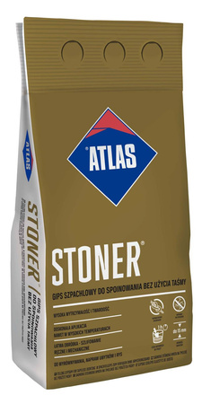 Gips szpachlowy do spoinowania bez użycia taśmy ATLAS STONER 4kg