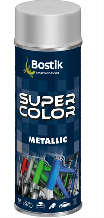 Lakier akrylowa BOSTIK Super Color Metalic srebrny 0,4L