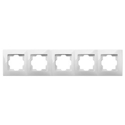 Ramka pięciokrotna ELEKTRO-PLAST Carla biały