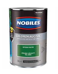 Farba chlorokauczukowa NOBILES zielony liściasty 0,9L 6002
