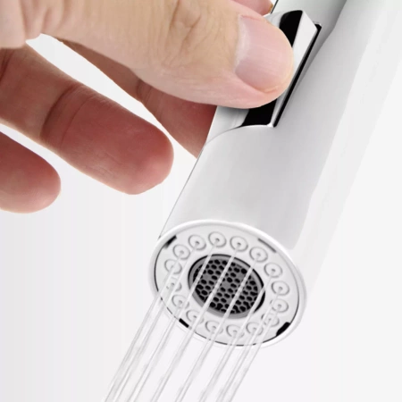 Bateria kuchenna z elastyczną wylewką FERRO Zumba Slim 2F BZA43B czarna