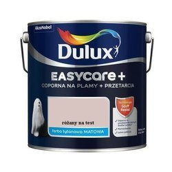 Farba matowa DULUX EASYCARE+ różany na test 2,5 L