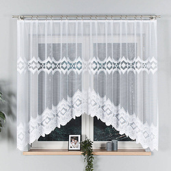 Firanka gotowa żakardowa Lucyna biała 160x310 cm