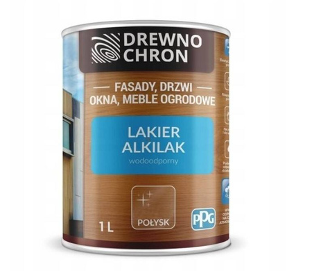 Lakier bezbarwny do drewna DREWNOCGRON Alkilak 1L