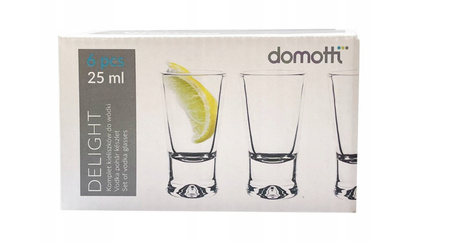 Komplet kieliszków do wódki DOMOTTI DELIGHT 25ml 6szt