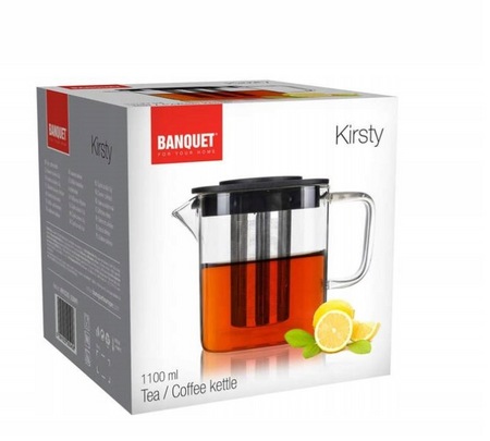 Dzbanek z zaparzaczem BANQUET Kristy 1,1L