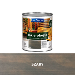 Lakierobejca do drewna LUXDECOR szary 0,2L