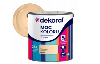 Farba lateksowa DEKORAL MOC KOLORU łososiowy 2,5L