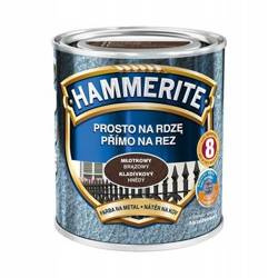 Farba HAMMERITE Prosto na rdzę brązowy młotkowy 0,7 L