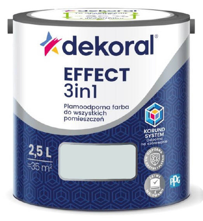 Farba lateksowa DEKORAL Efffect 3in1 Szary popielaty 2,5L