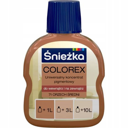 Pigment do farb ŚNIEŻKA COLOREX 71 Orzech Średni 100ml