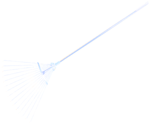 Grabie wachlarzowe metalowe BRADAS regulowane z trzonkiem