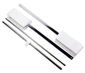 Pantograf z gazowym podnośnikiem 875mm-1200mm, stalowy-biały