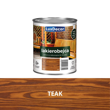 Lakierobejca do drewna LUXDECOR teak 0,2L