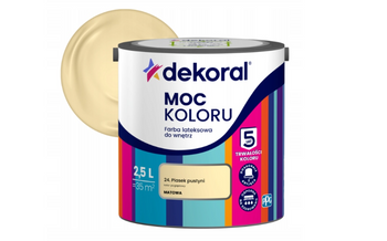 Farba lateksowa DEKORAL MOC KOLORU piasek pustyni 2,5L
