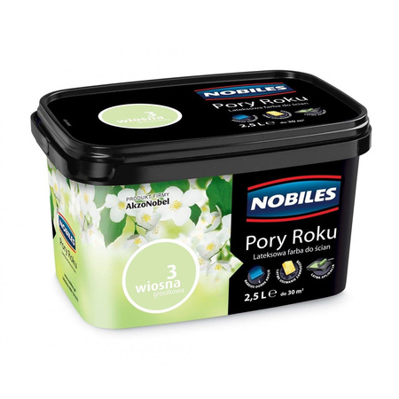 Farba Nobiles mat lateksowa Pory Roku wiosna groszkowa 2,5L