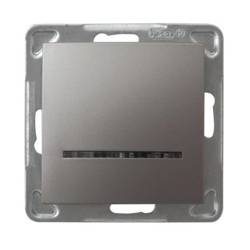 Łącznik jednobiegunowy OSPEL Impresja ŁP-1YS/m/23 tytan