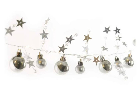 Girlanda świąteczna EMOS 20 LED Silver kulki