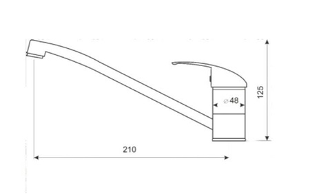 Bateria kuchenna zlewozmywakowa LIVENO OMIKRON ARM-OMIK-5