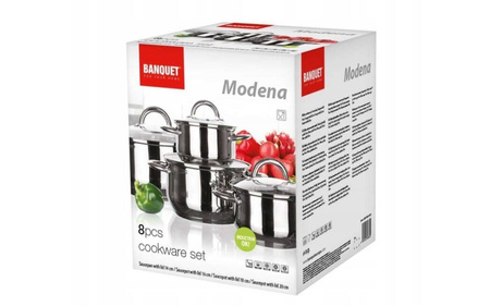 Zestaw garnków BANQUET MODENA 8elementów