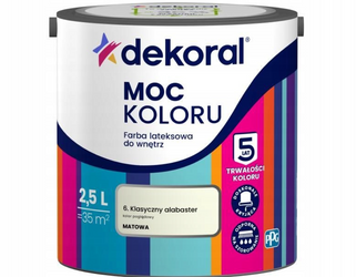 Farba lateksowa DEKORAL MOC KOLORU kwiat wiśni 2,5L