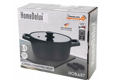 Garnek z pokrywką HOME DELUX HOBART 6,1L 28cm