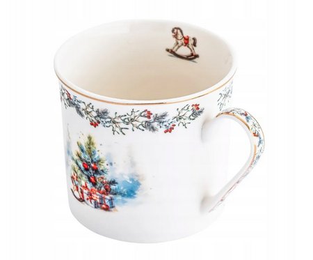 Filiżanka świąteczna 220ml ze spodkiem
