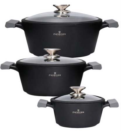 Zestaw garnków ZWIEGER WHITE STONE 6 elementów