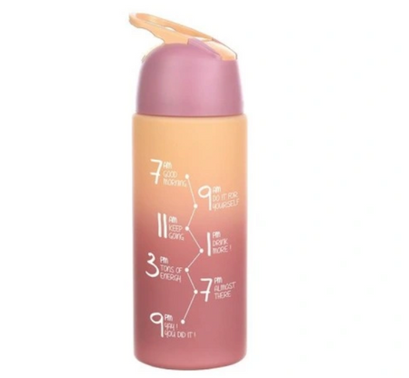 Butelka plastikowa z miarka i blokadą 500ml różne kolory