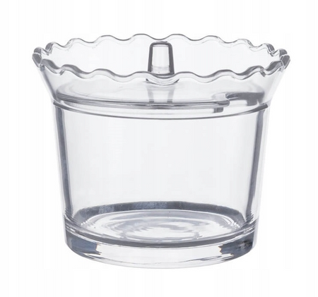 Cukiernica szklana JASŁO  Falbanka 12cm