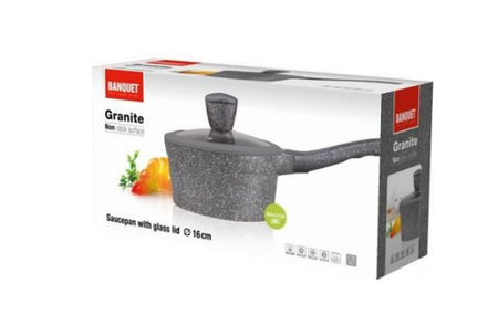 Rondel z przykrywką BANQUET GRANITE 16cm