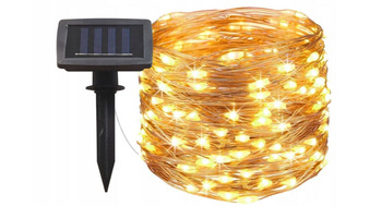Łańcuch świetlny solarny 100LED mix kolorów