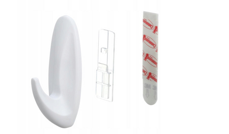 Haczyk wodoodporny COMMAND 2szt. 1,3kg biały