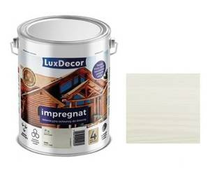 Impregnat do drewna dekoracyjno-ochronny LUXDECOR Biały 4,5L