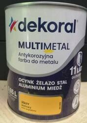 Farba do metalu DEKORAL Multimetal Żółty 0,65L