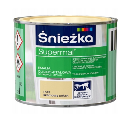 Farba ŚNIEŻKA SUPERMAL kremowy 0,2L