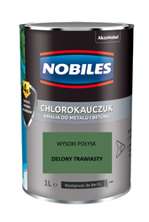 Farba chlorokauczukowa NOBILES zielony trawiasty 0,9L
