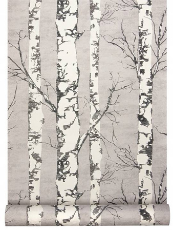 Tapeta w rolce - Las Brzozowy - zmywalna na fizelinie 10,05m x 0,53m