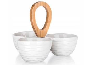 Salaterki do dipów BANQUET Brilante 3w1 biała