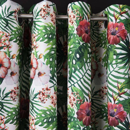 Zasłona welwetowa HAVAIIAN CHIC 140×260 na przelotkach