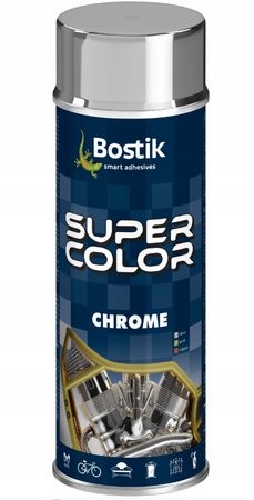Lakier akrylowy BOSTIK SUPER COLOR CHROM srebrny 0,4L