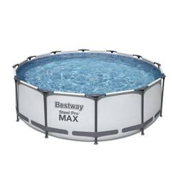 Basen stelażowy BESTWAY MAX 366x100cm 9150L z pompą filtrującą i drabinką