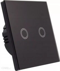 Włącznik dotykowy szklany MASTER LED WIFI czarny