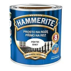 Farba HAMMERITE Prosto na rdzę biały połysk 0,7 L