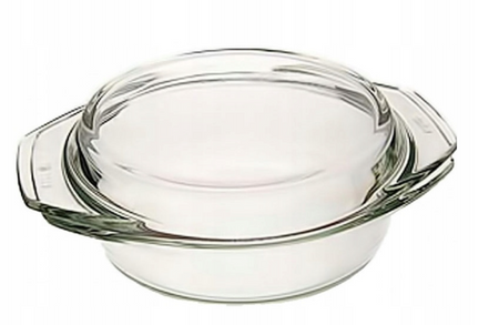 Brytfanka naczynie żaroodporne SIMAX okrągły z przykrywką 3,7L