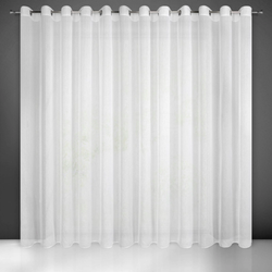 Firanka gotowa długa REBECCA biała 350x250 cm na przelotki