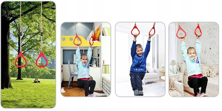 Obręcze na linach na plac zabaw do huśtania GREENMILL 110cm